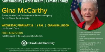 Former Head of EPA speaks at Colorado State University — Feb. 28